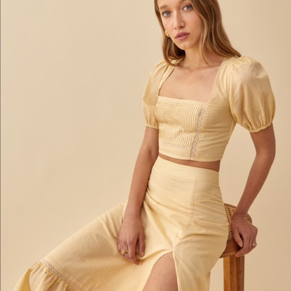 Reformation Cilantro Two Piece in Parmesan - Picture 3 of 3